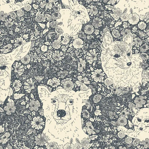 AGF Wandering with Bear Flannel Yardage