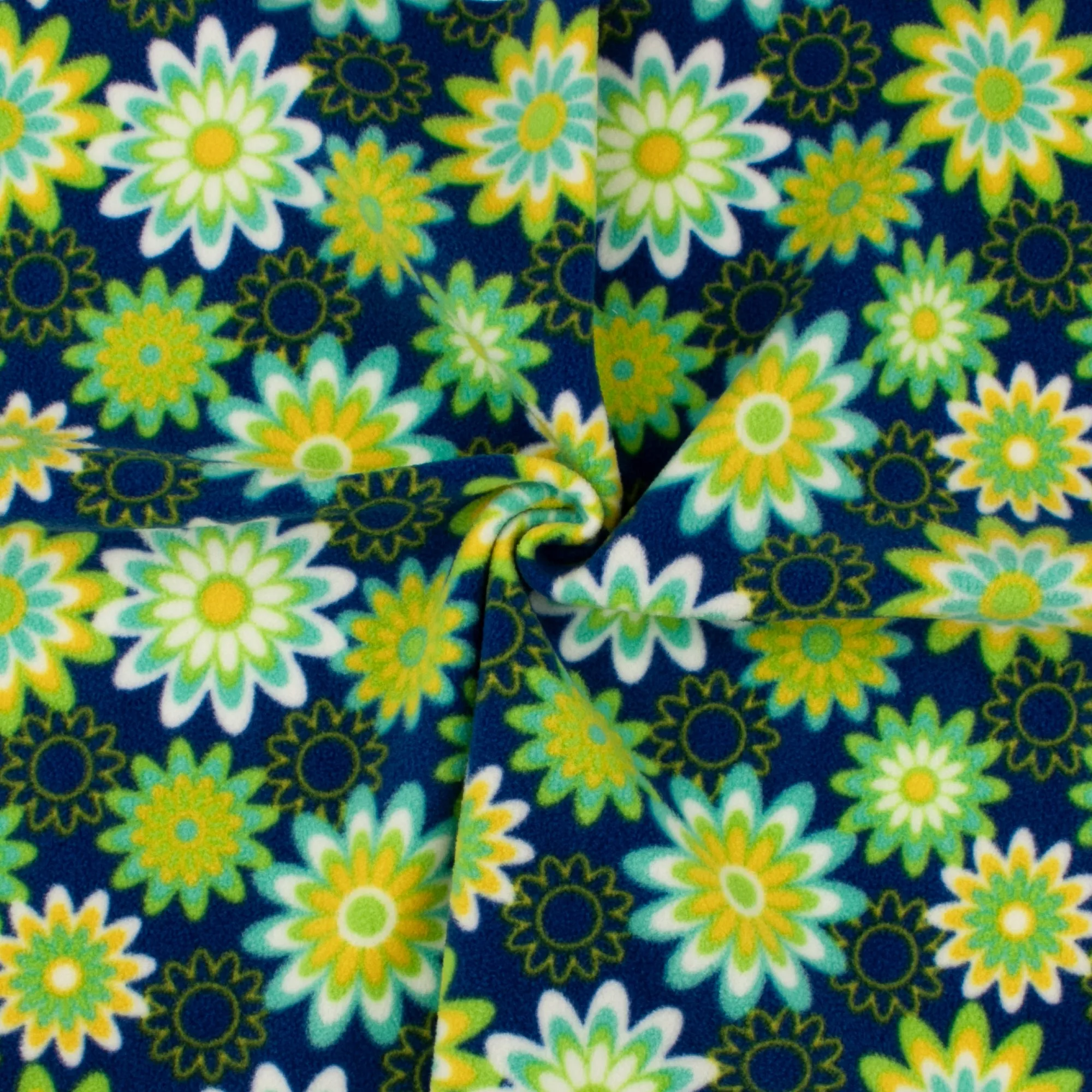 Anti Pill Fleece Print - MONTANA - 003 - Royal