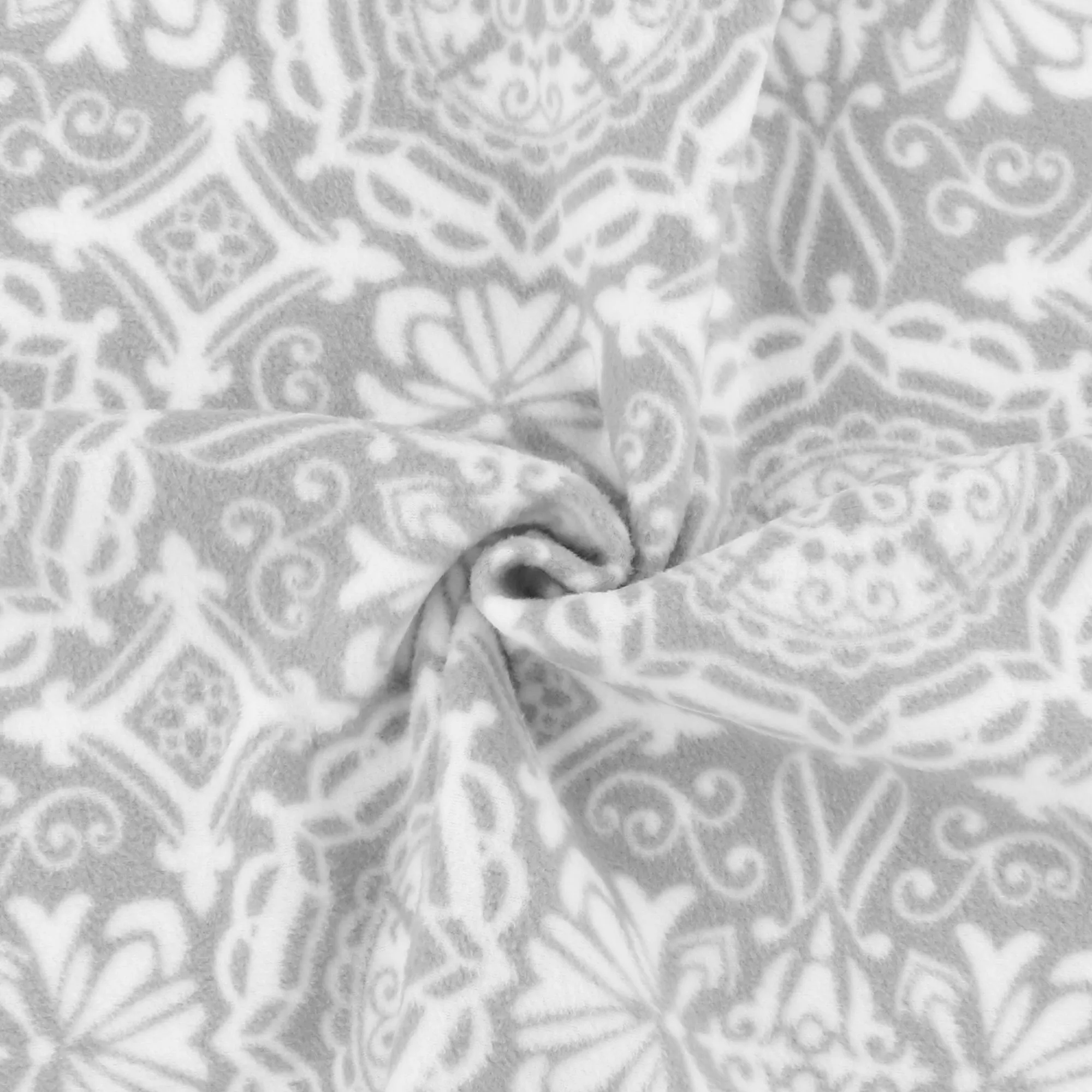 Anti Pill Fleece Print - MONTANA - 043 - Grey