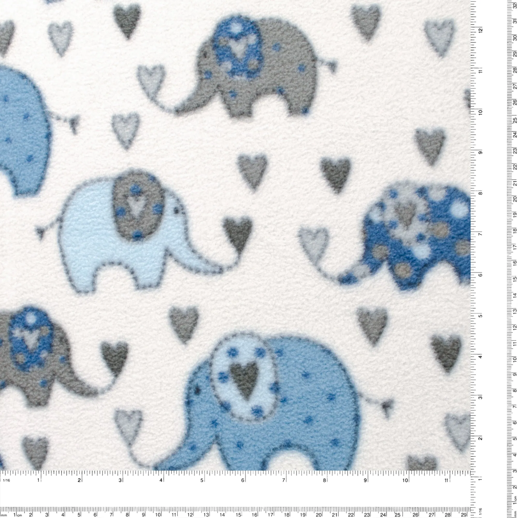 Anti Pill Fleece Print - MONTANA - 320 - Blue