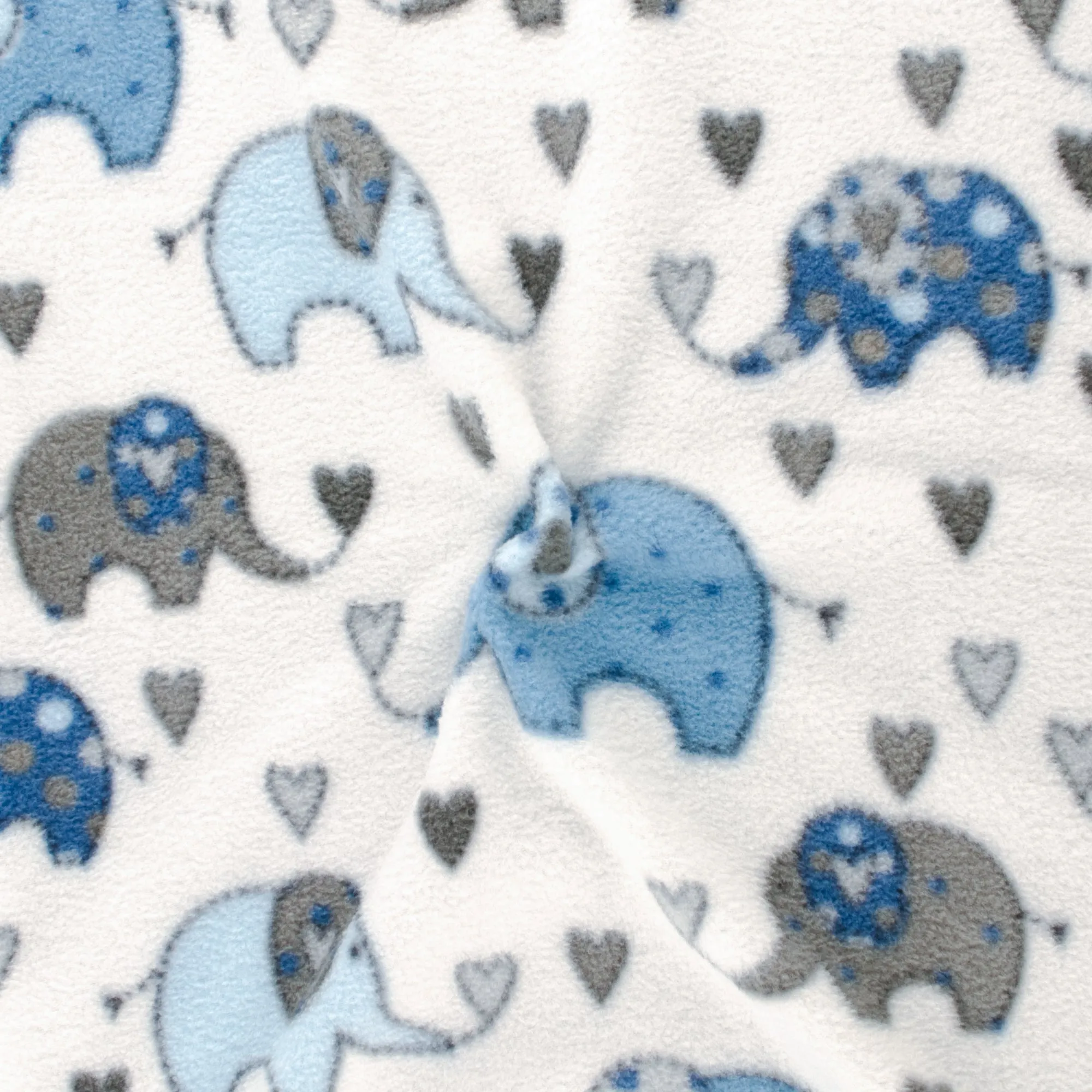 Anti Pill Fleece Print - MONTANA - 320 - Blue
