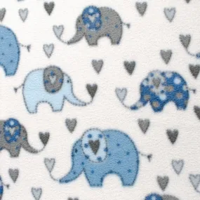 Anti Pill Fleece Print - MONTANA - 320 - Blue