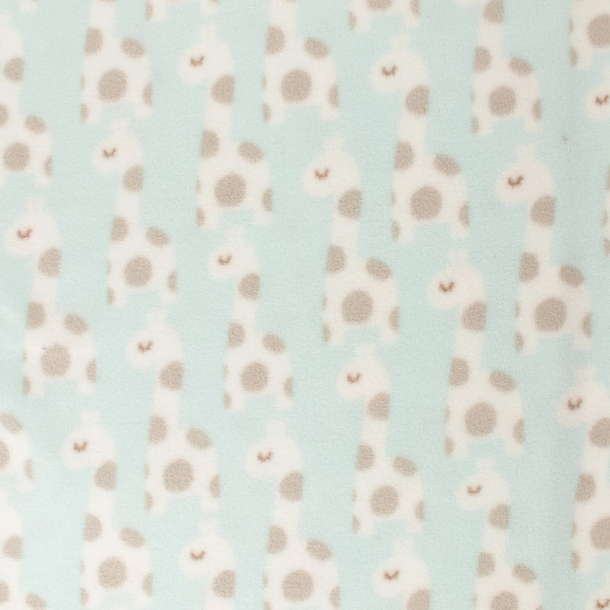 Anti-Pill Fleece Print - SLIPPY - Giraffes - Aqua