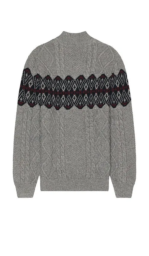 Barbour Alwinton Half Zip in Grey