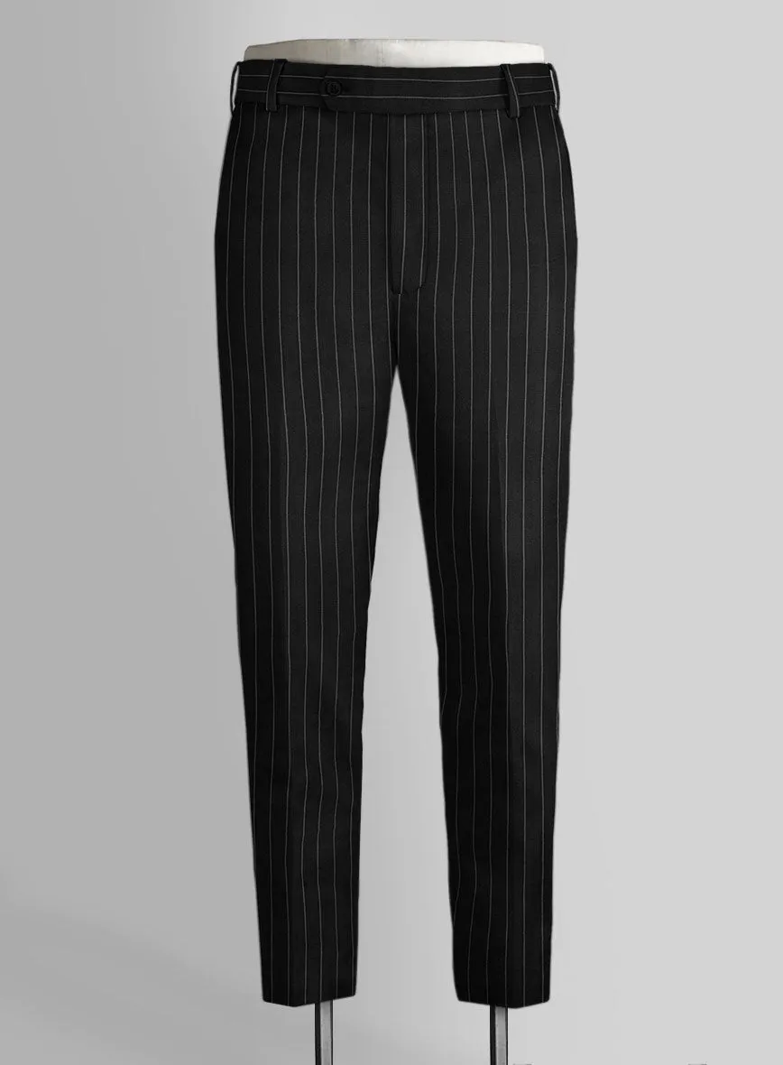Bristol Black Rope Stripe Pants
