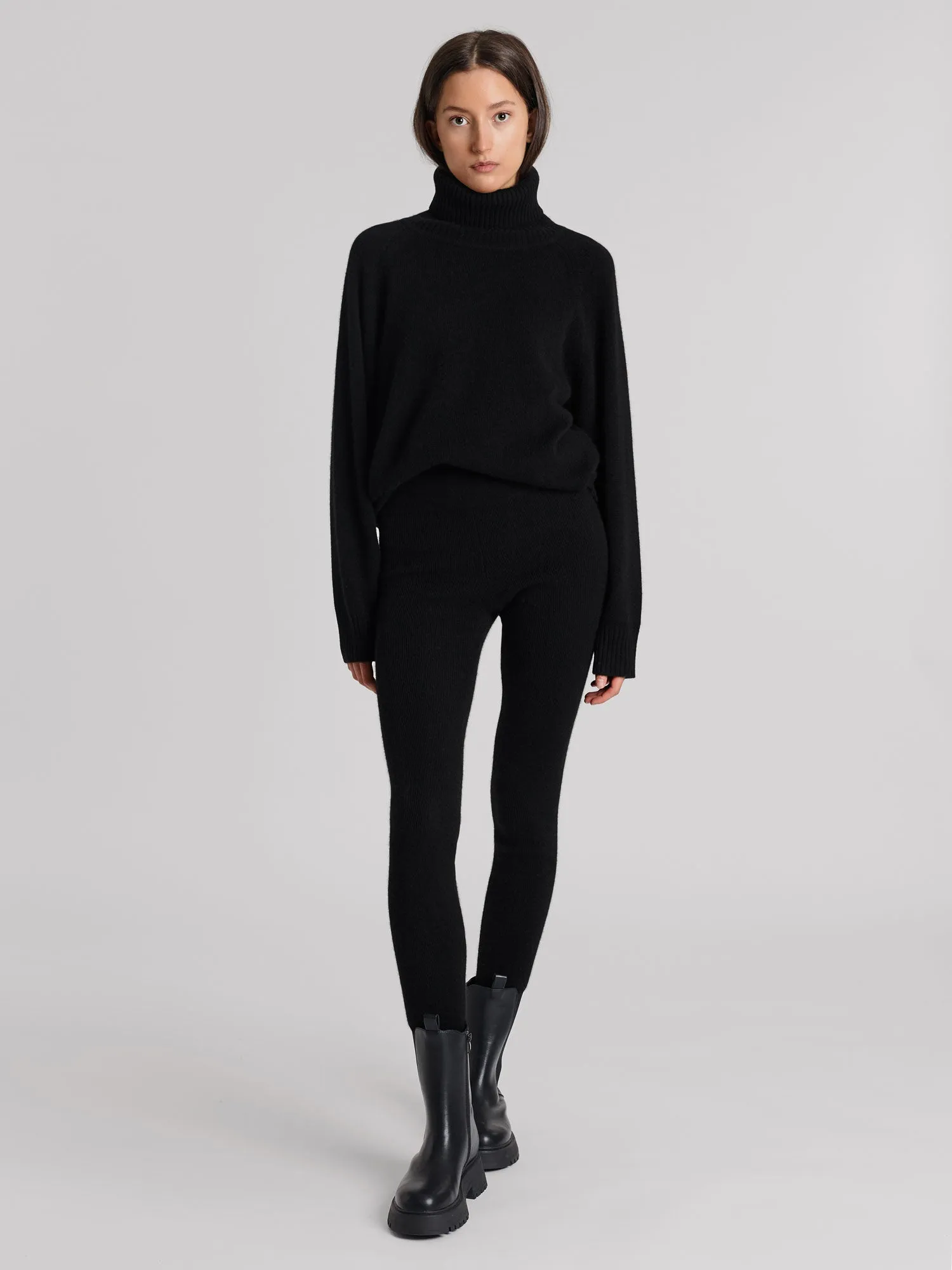 Cashmere tights "Fride" - Black