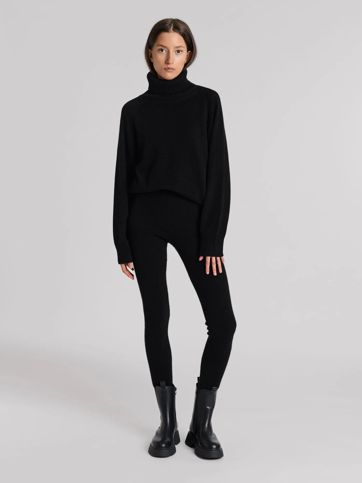 Cashmere tights "Fride" - Black