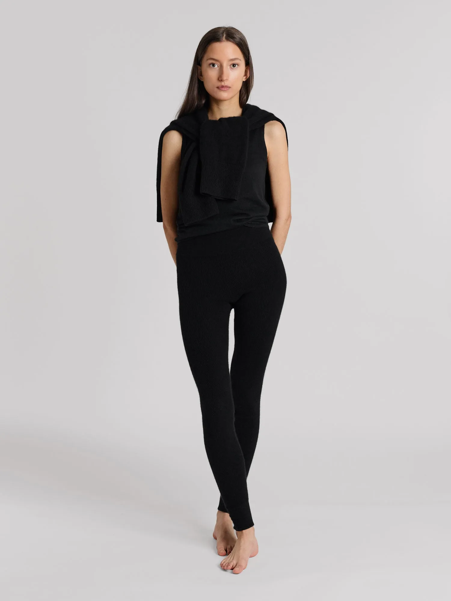 Cashmere tights "Fride" - Black