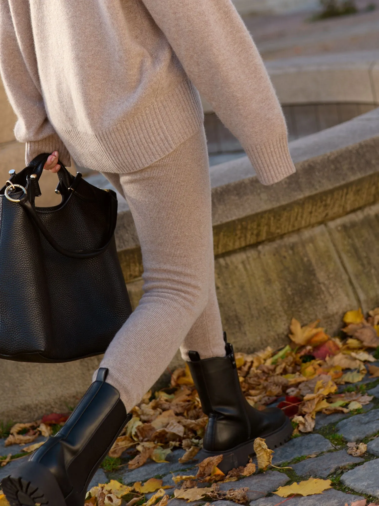 Cashmere tights "Fride" - Black