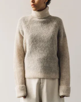 Cordera Soft Alpaca Turtleneck Sweater, Beige