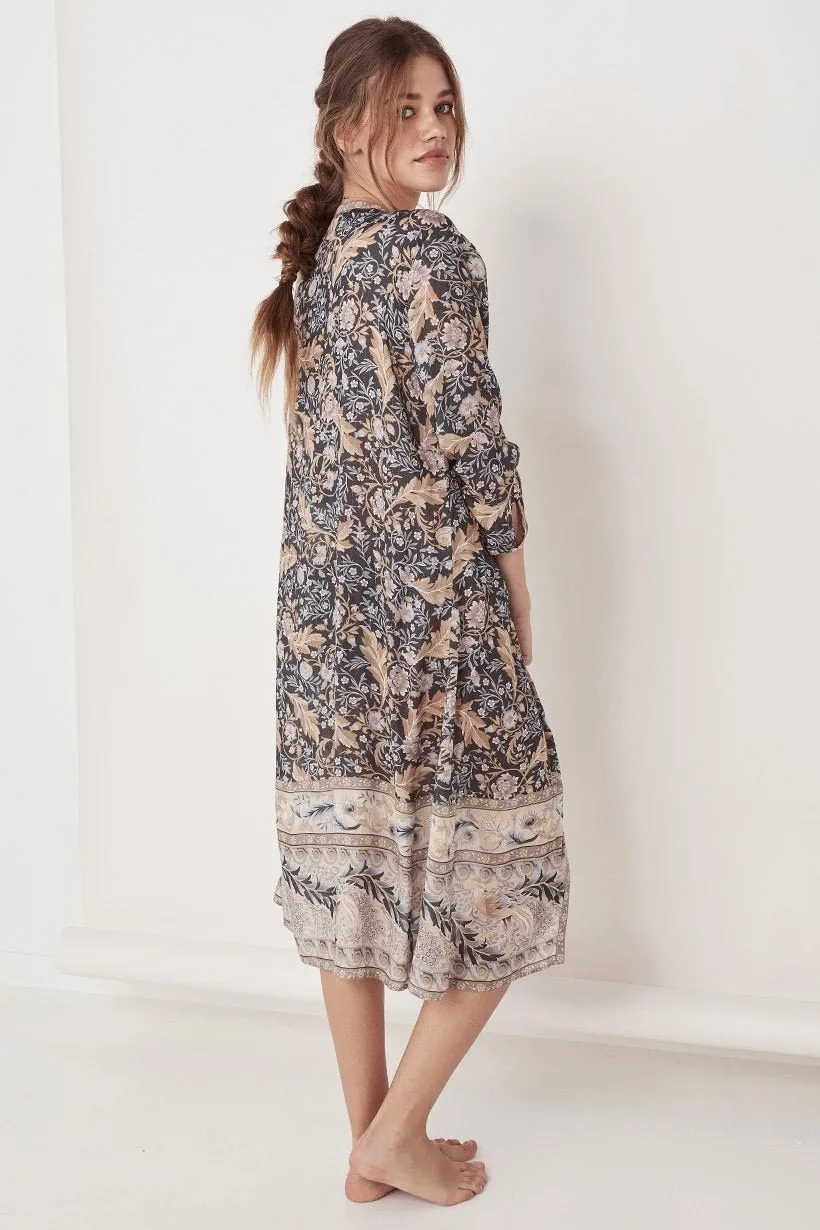 Earthy Print  Kimono Cardigan