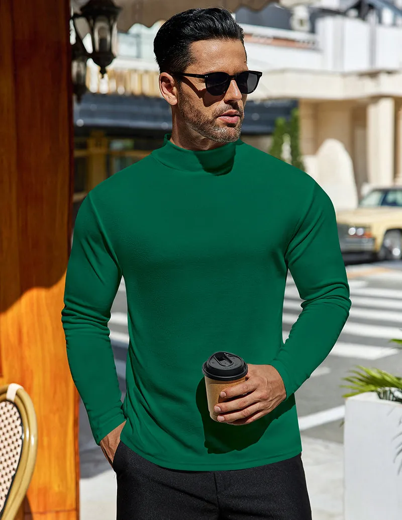 Ekouaer Men Mock Turtleneck Pullover Undershirt (US Only)