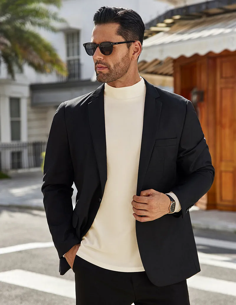 Ekouaer Men Mock Turtleneck Pullover Undershirt (US Only)