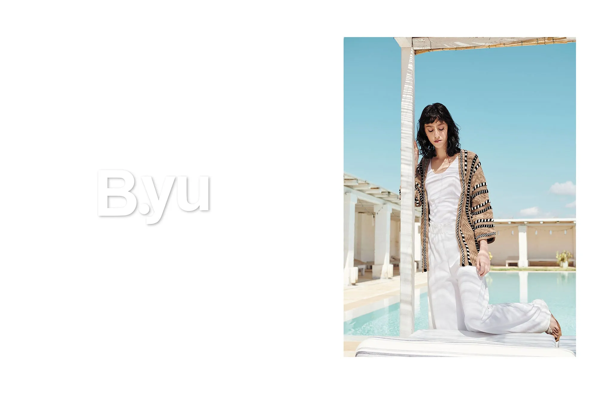 Feature Stripe Cable Rib Cardi