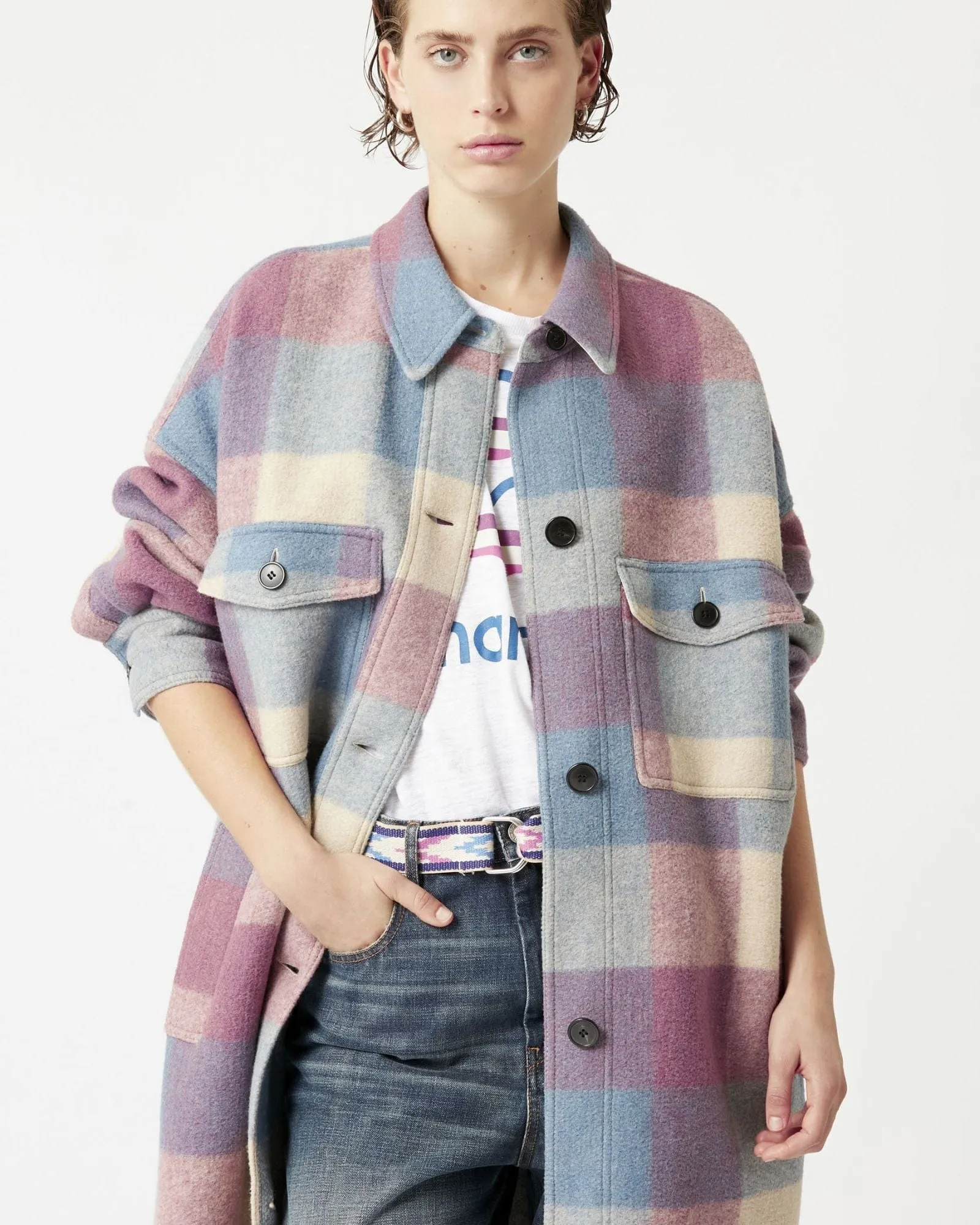 Fontizi Checked Coat