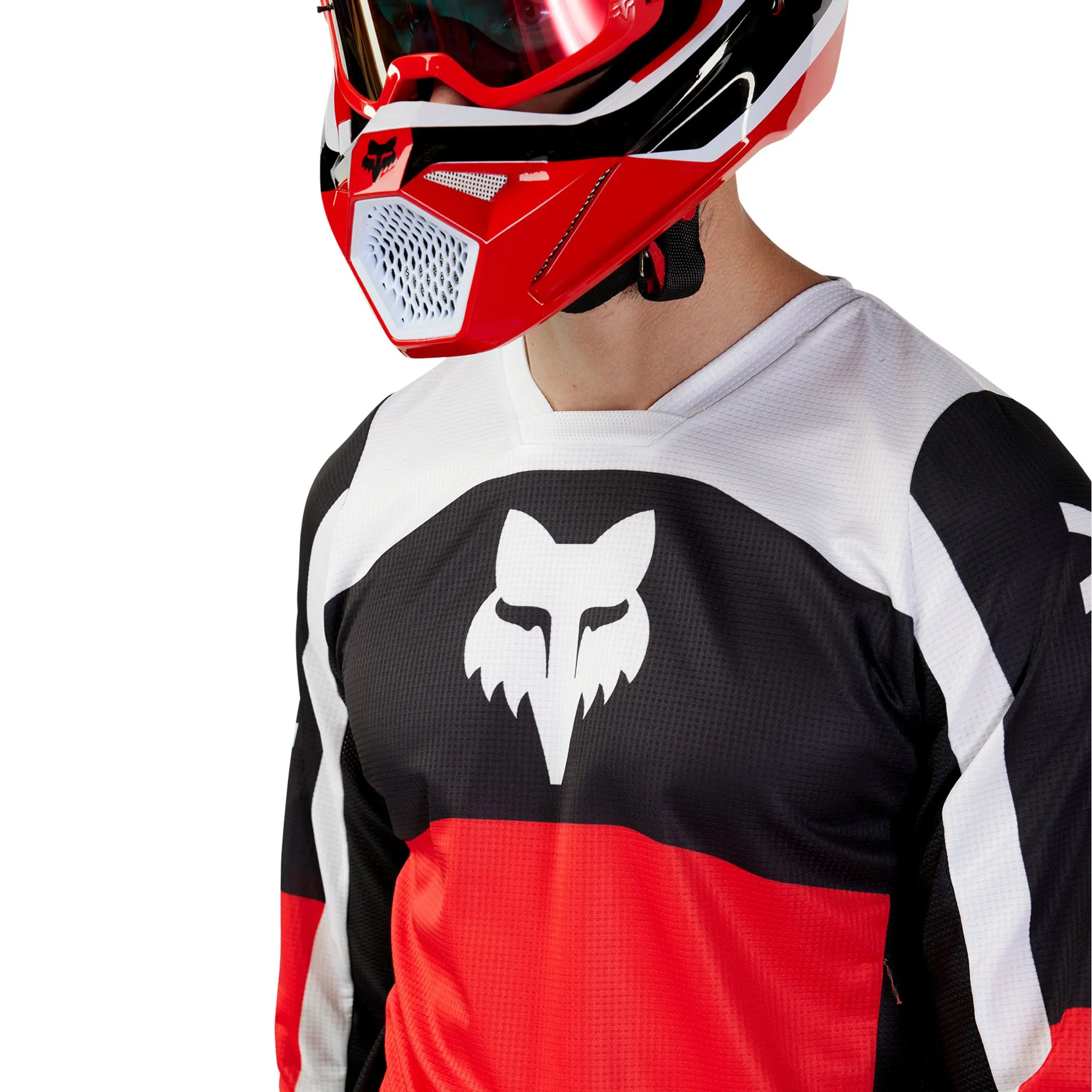 Fox Racing 180 Nitro Offroad Jersey Fluorescent Red