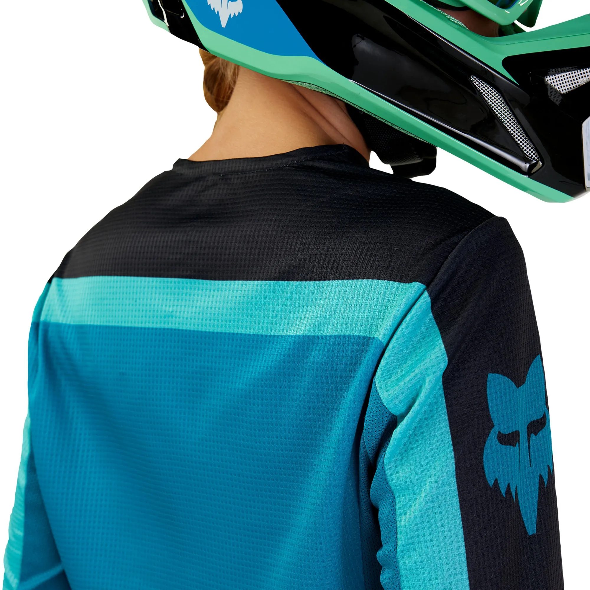 Fox Racing  Womens 180 Ballast Offroad Jersey Moisture Wicking Vented Maui Blue