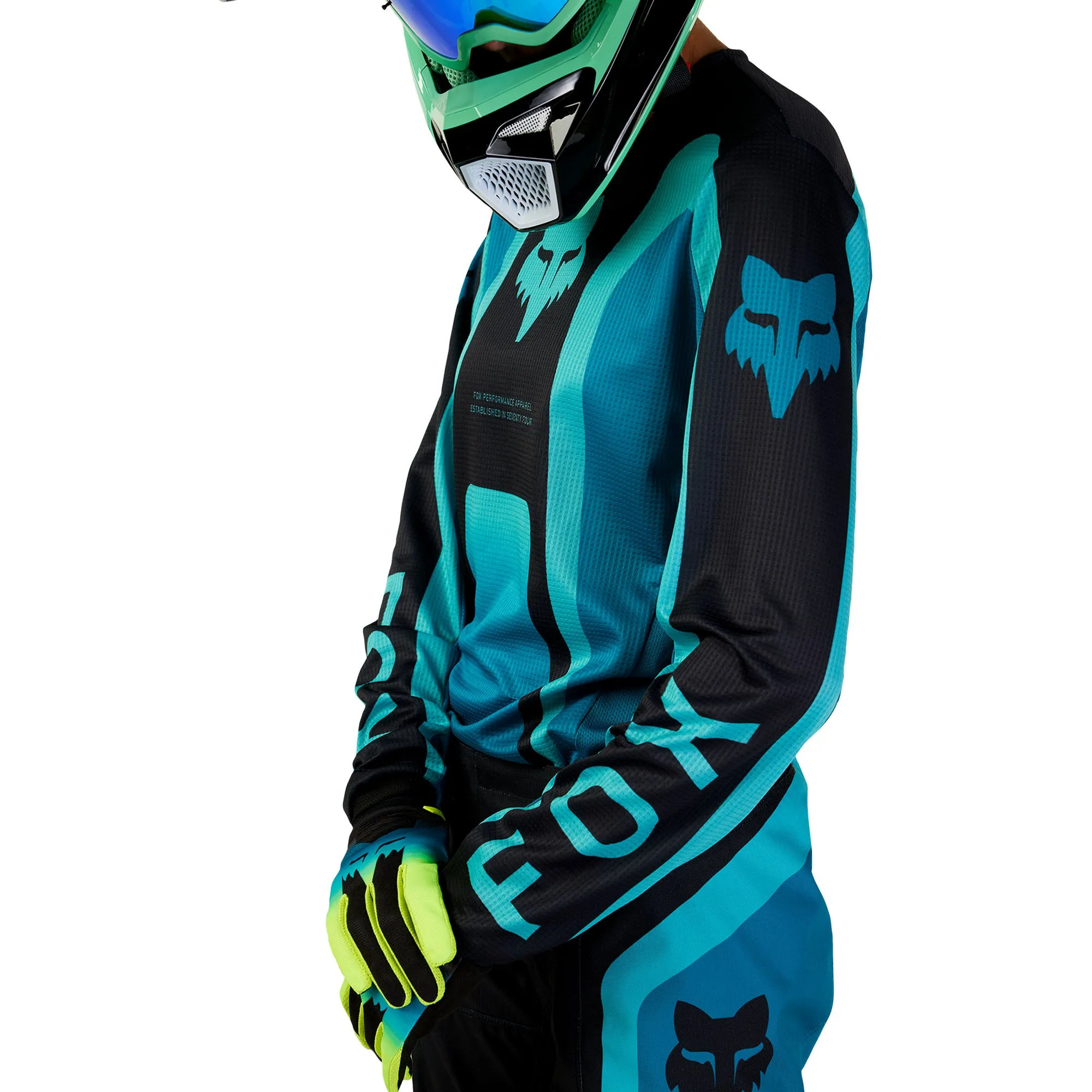 Fox Racing  Womens 180 Ballast Offroad Jersey Moisture Wicking Vented Maui Blue