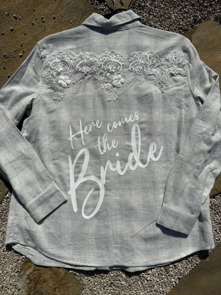 Here Comes the Bride Flannel - S