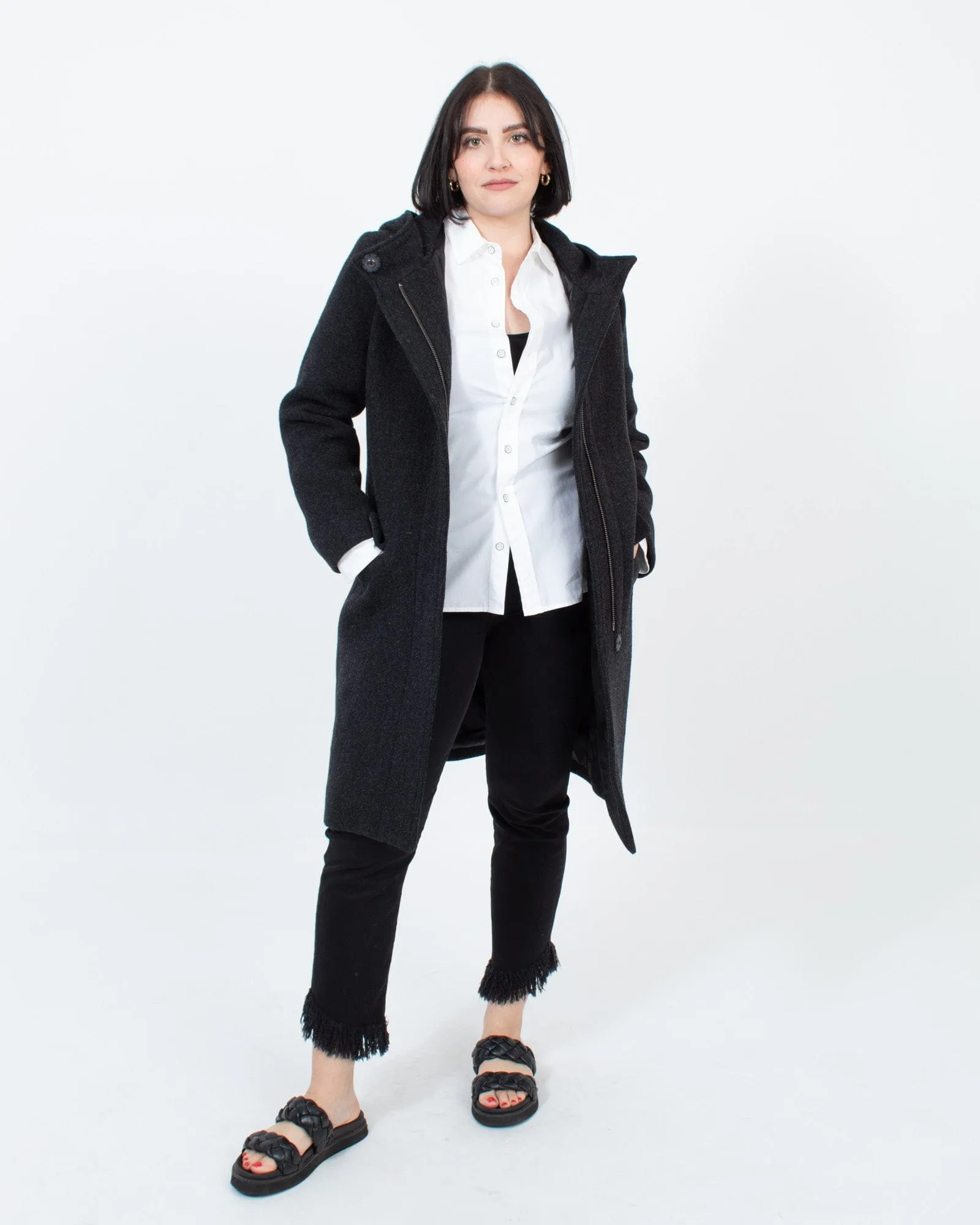 Hooded Cashmere Jacket