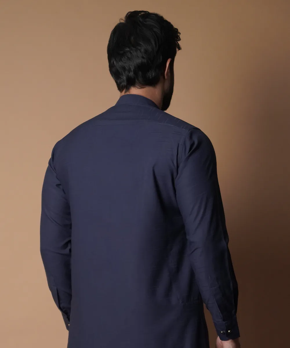 Ink Blue Shalwar Kameez