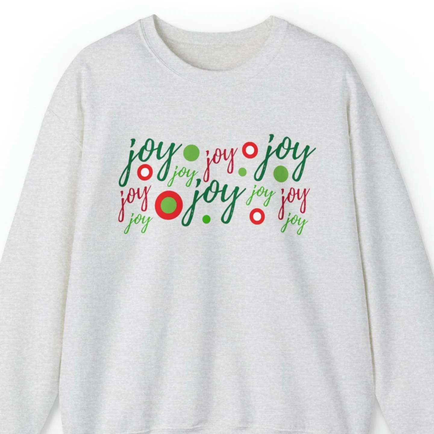 Joyful Repeated Pattern Women's Christmas Sweatshirt