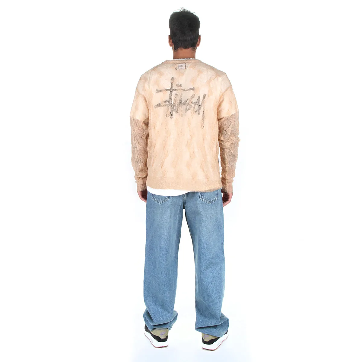 Loose Knit Cross Cable Sweater