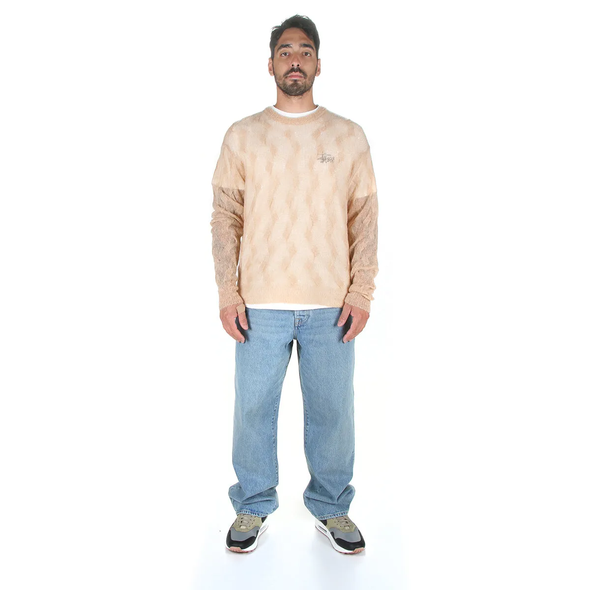 Loose Knit Cross Cable Sweater