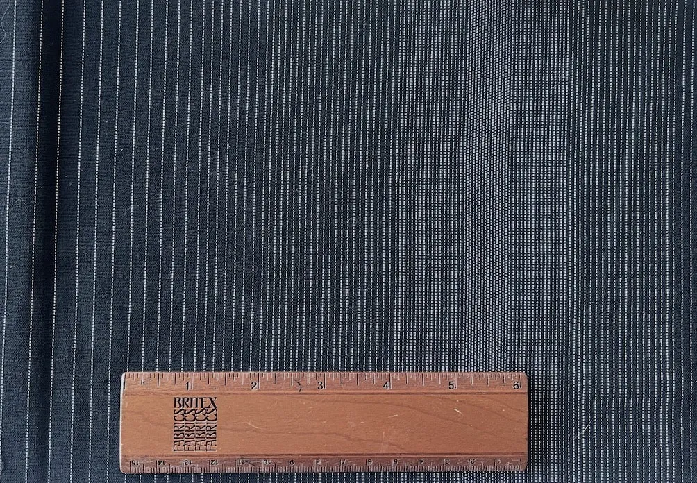 Max Mara Op Art Striped Onyx Stretch Woolen (Made in Italy)