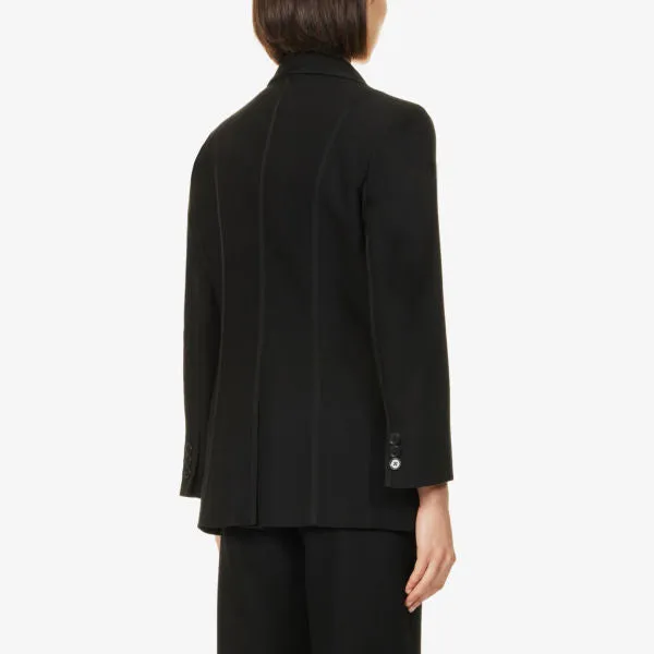 Me And Em Recycled Polyester Single Breasted Blazer With Stretch Bracelet Sleeves ,  black