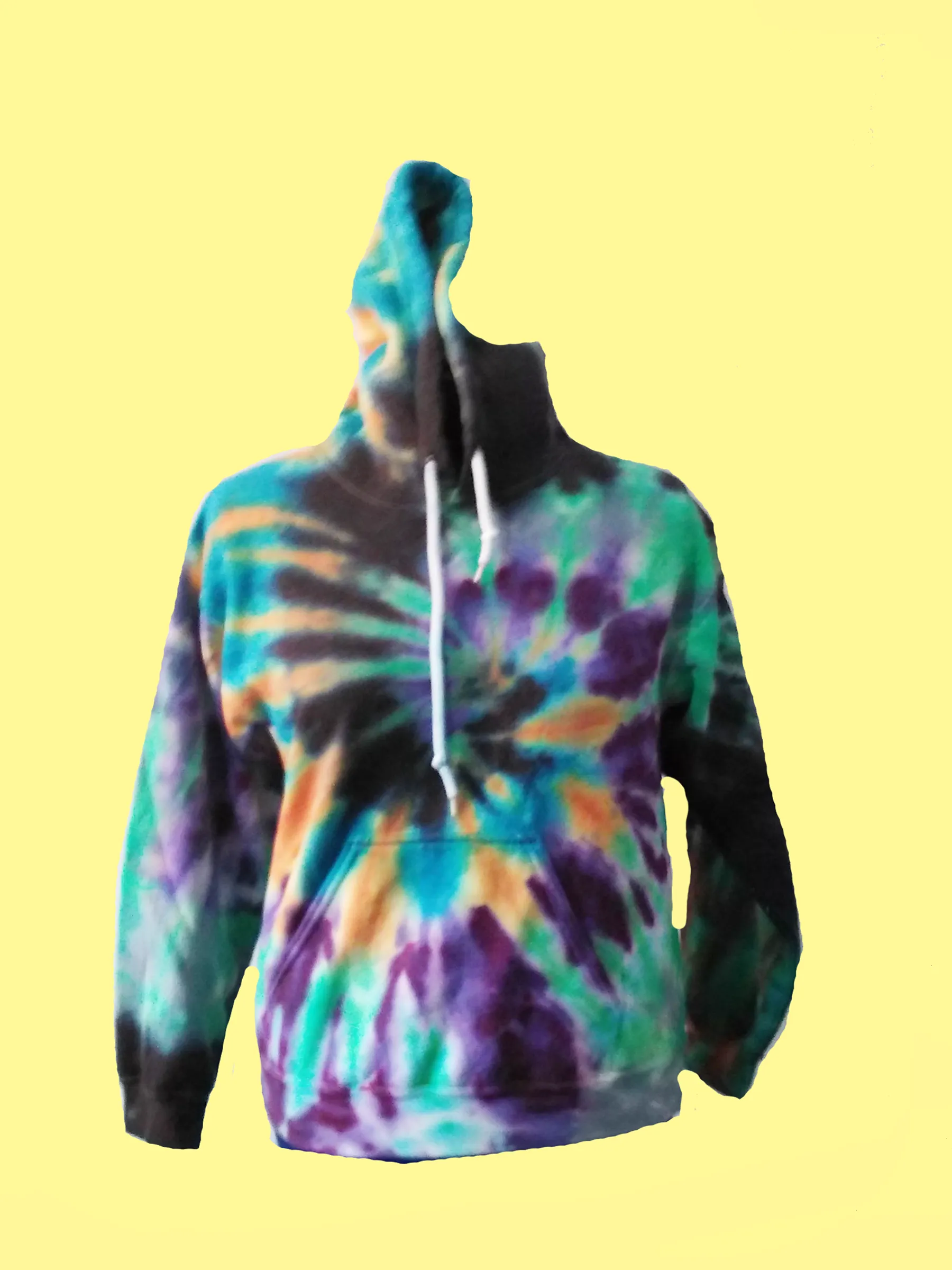 Men's Pull-Over Hoodie/SpiralwithBlack