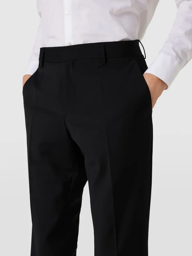 Model of fitted suit trousers "Genius" BOSS, black