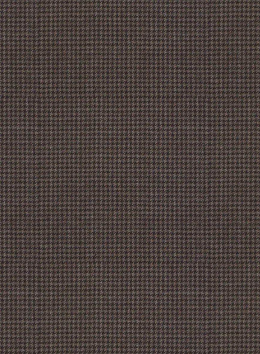 Napolean Mini Houndstooth Brown Wool Pants