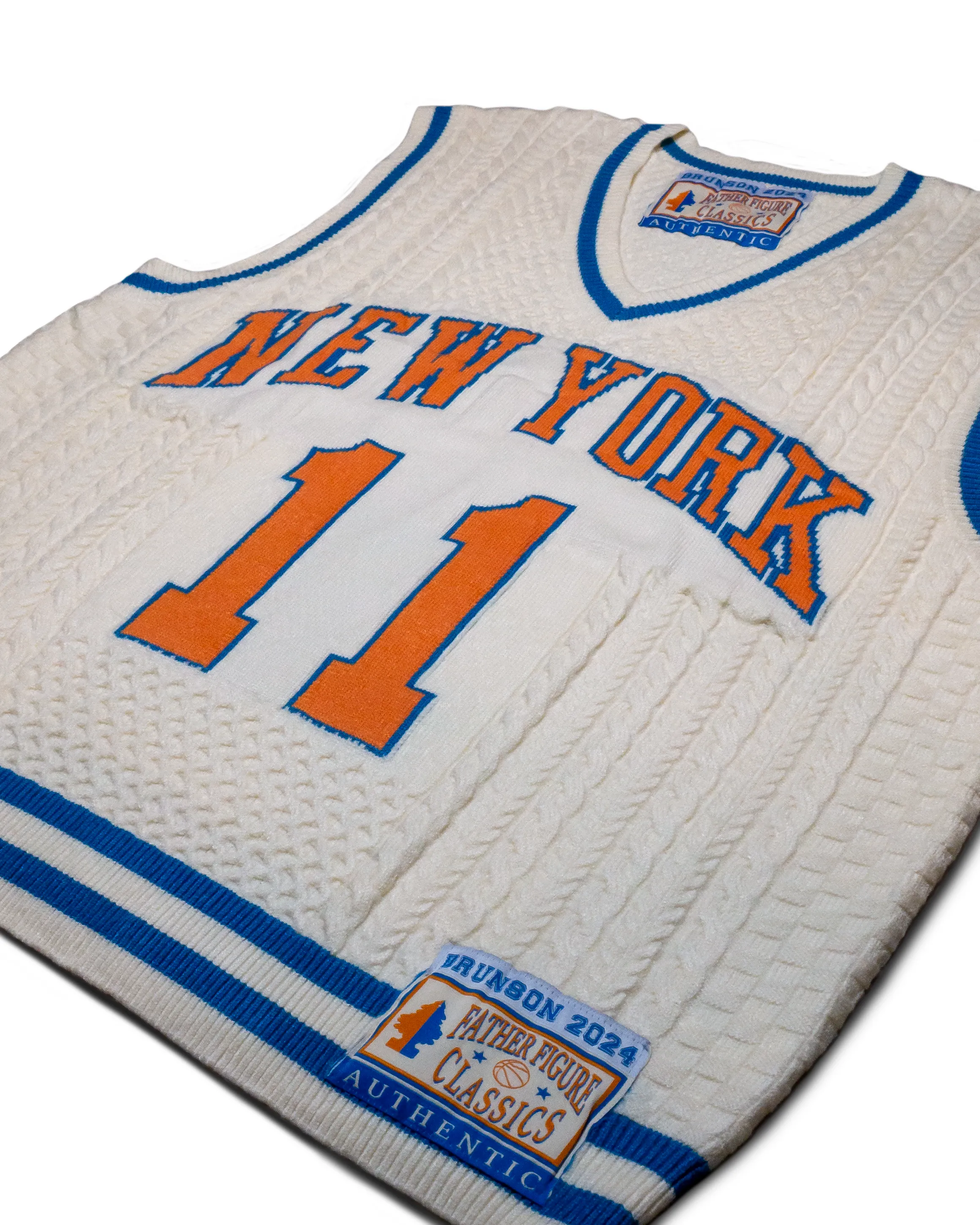 NEW YORK KNITS CABLE KNIT KNICKS JERSEY