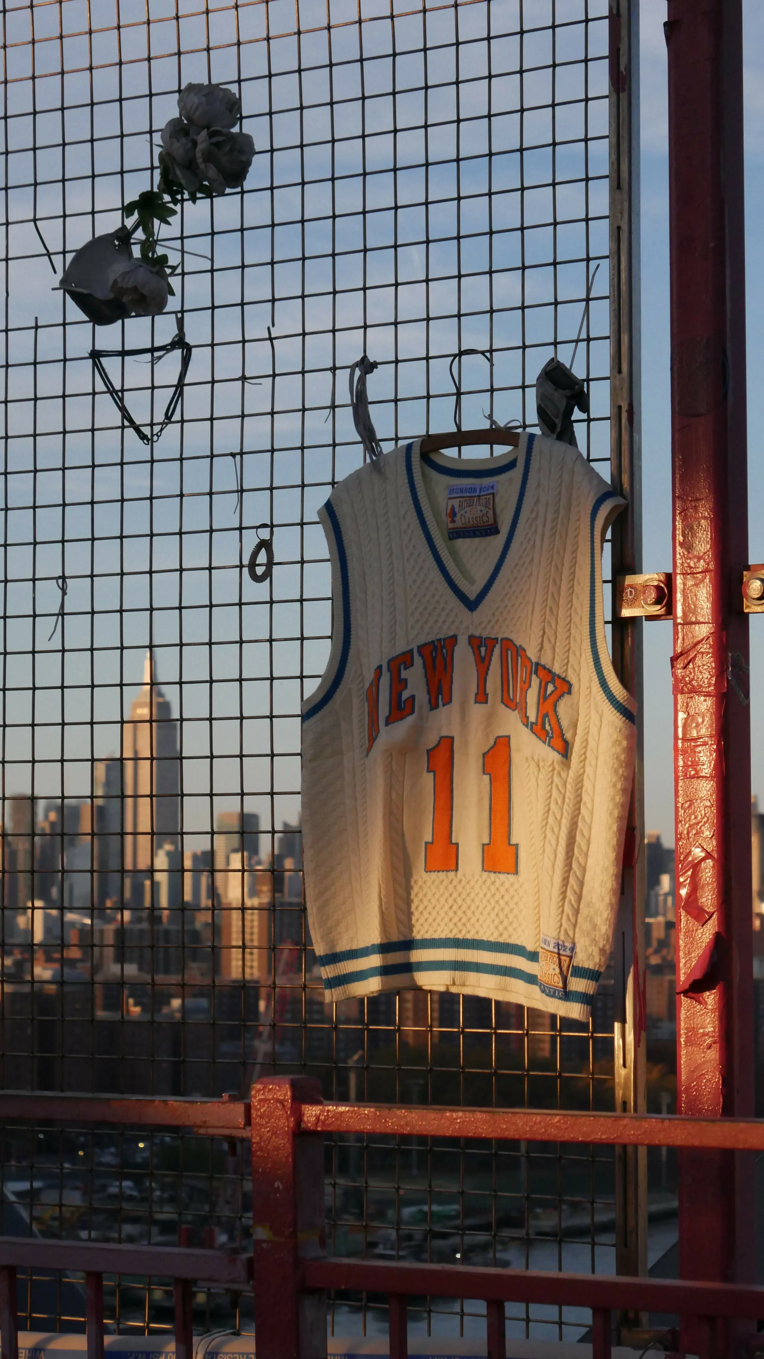 NEW YORK KNITS CABLE KNIT KNICKS JERSEY