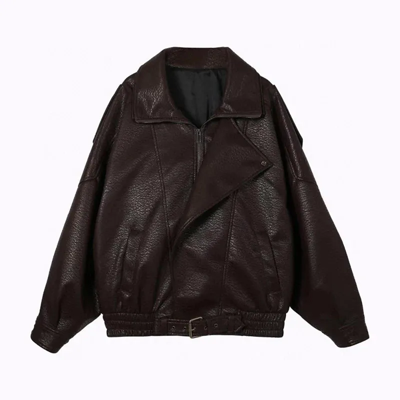 Patterned Aviator Jacket Coat, Fashion Casual Loose Top, High Quality Women's Jacket, Fall, New