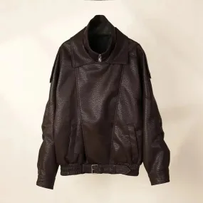 Patterned Aviator Jacket Coat, Fashion Casual Loose Top, High Quality Women's Jacket, Fall, New