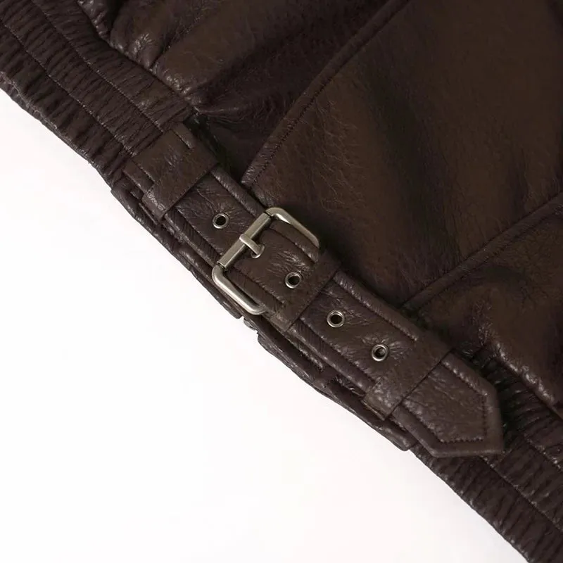 Patterned Aviator Jacket Coat, Fashion Casual Loose Top, High Quality Women's Jacket, Fall, New