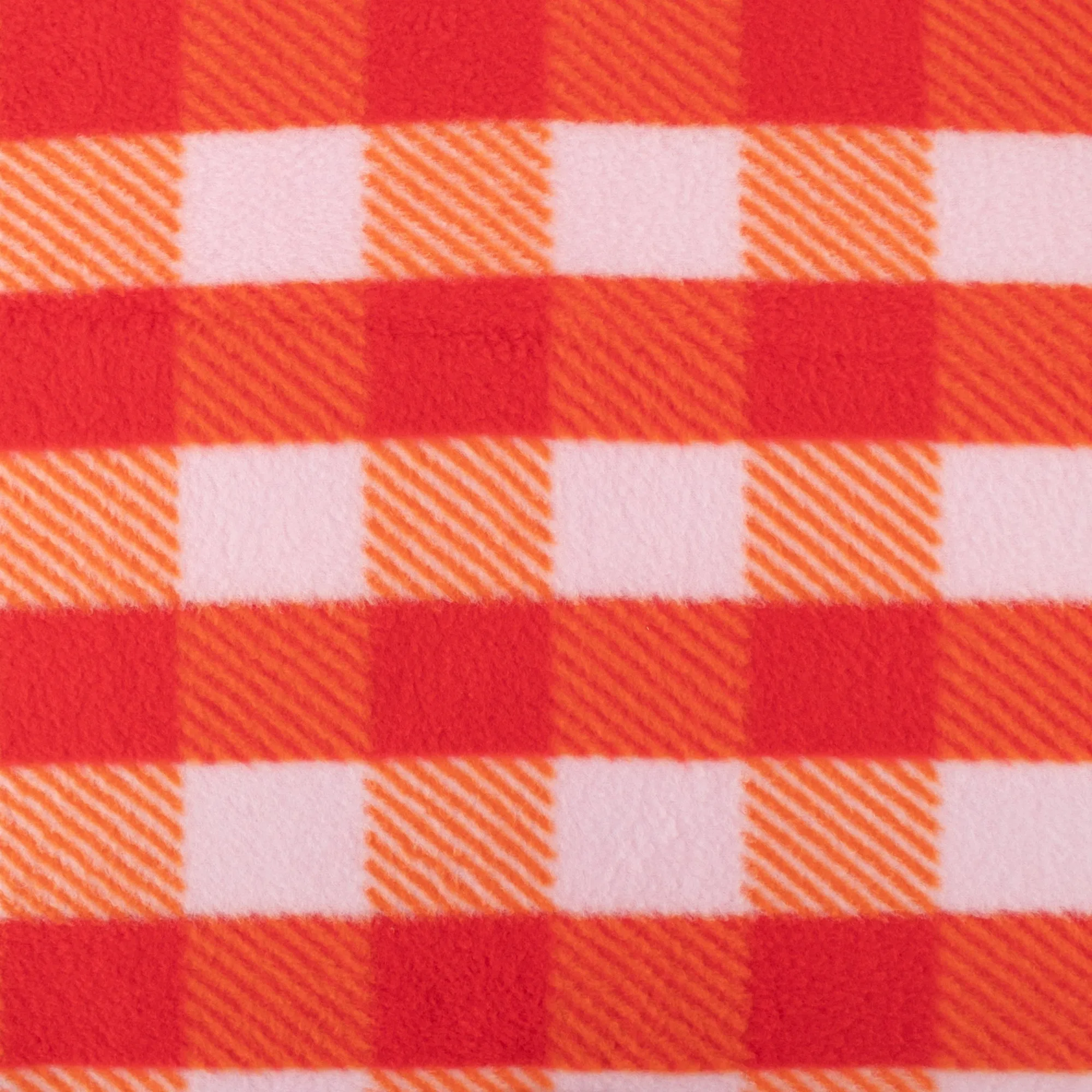 Printed Fleece - OUTBACK - Plaids - Orange