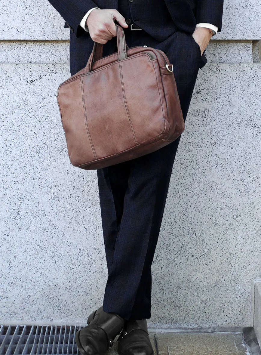 Reda Carli Blue Checks Wool Pants