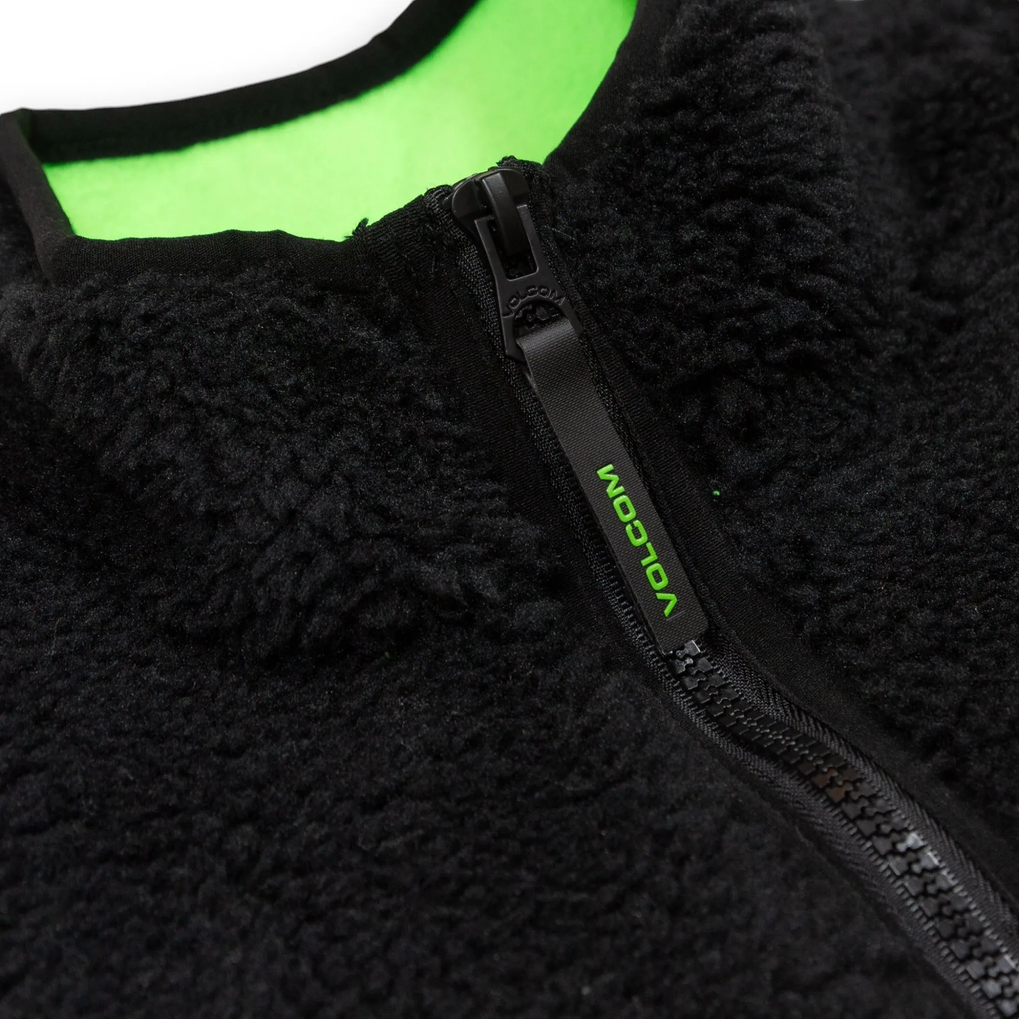 Volcom Muzzer Fuzzer Zip Fleece - Black