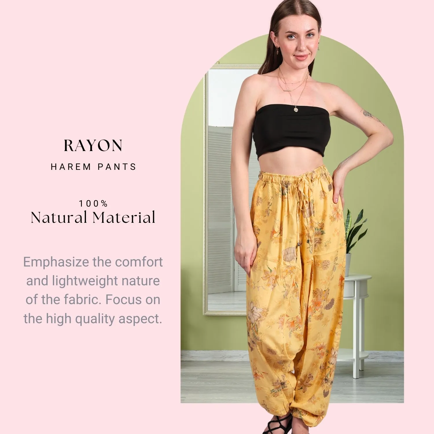 Women's Boho Harem Pants – Fashionable Beach Wear