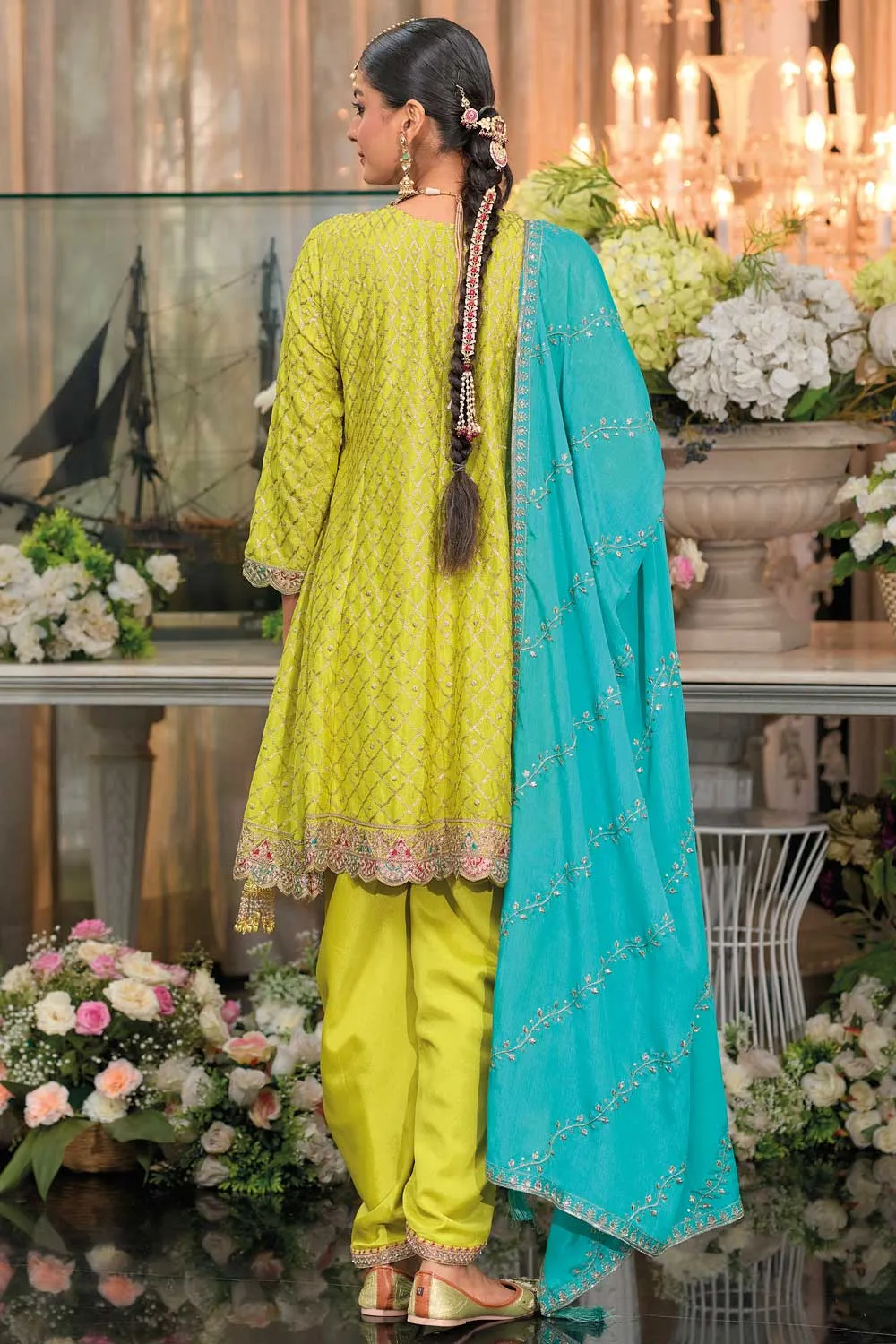 Women's Designer Sajni Hevey Chinon with Emboidery Work Salwar Suit