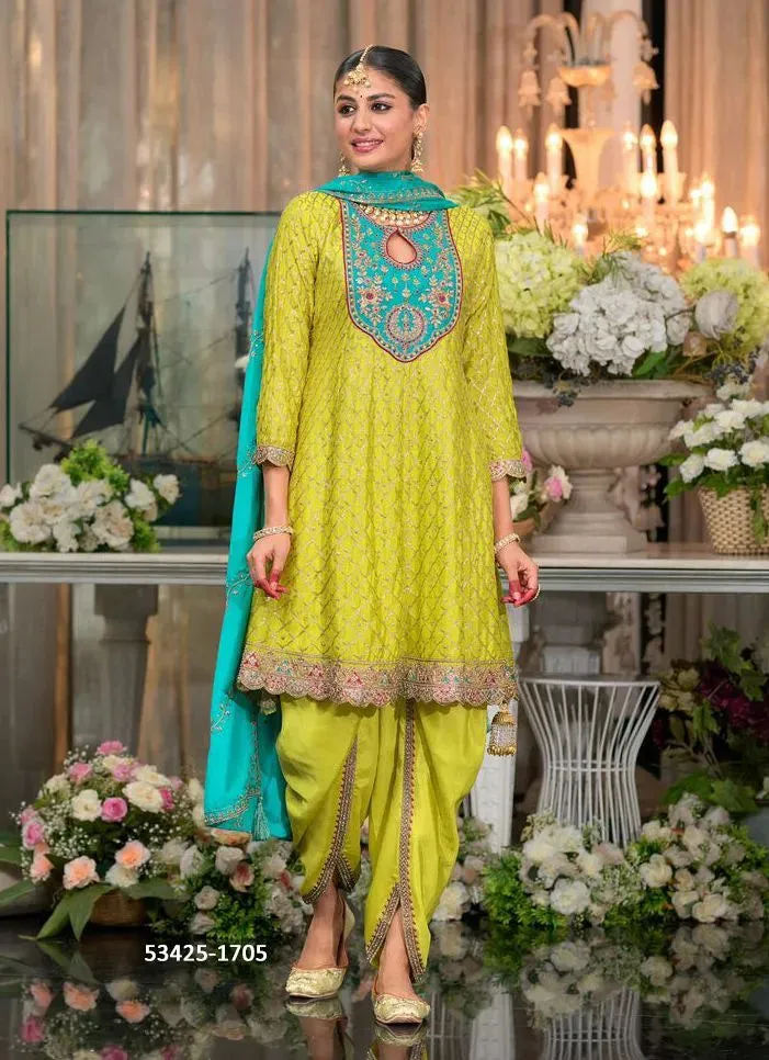Women's Designer Sajni Hevey Chinon with Emboidery Work Salwar Suit
