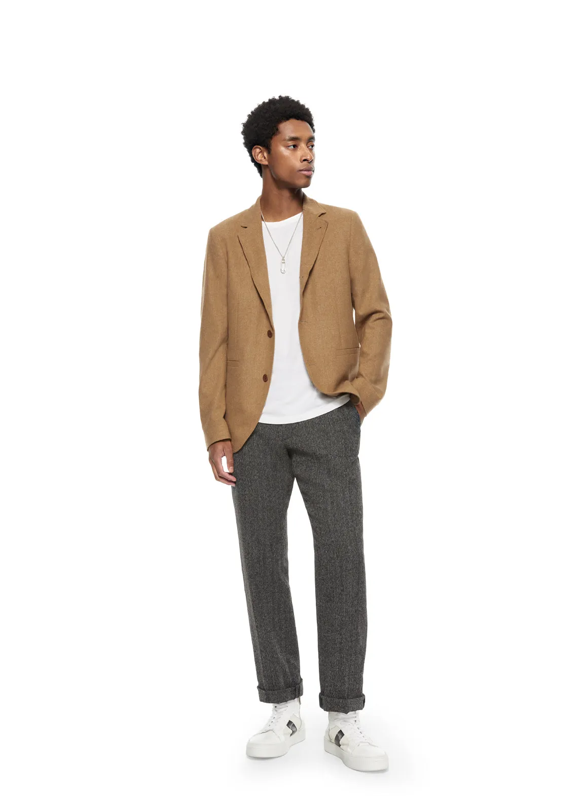 Wool-Blend Blazer