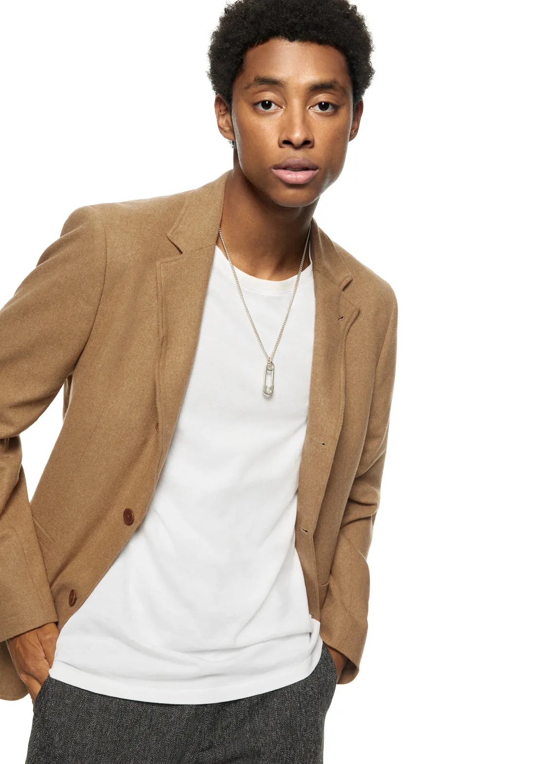 Wool-Blend Blazer