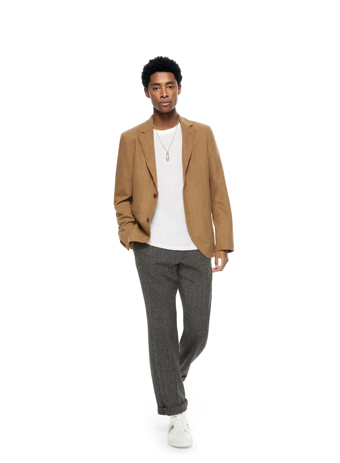 Wool-Blend Blazer